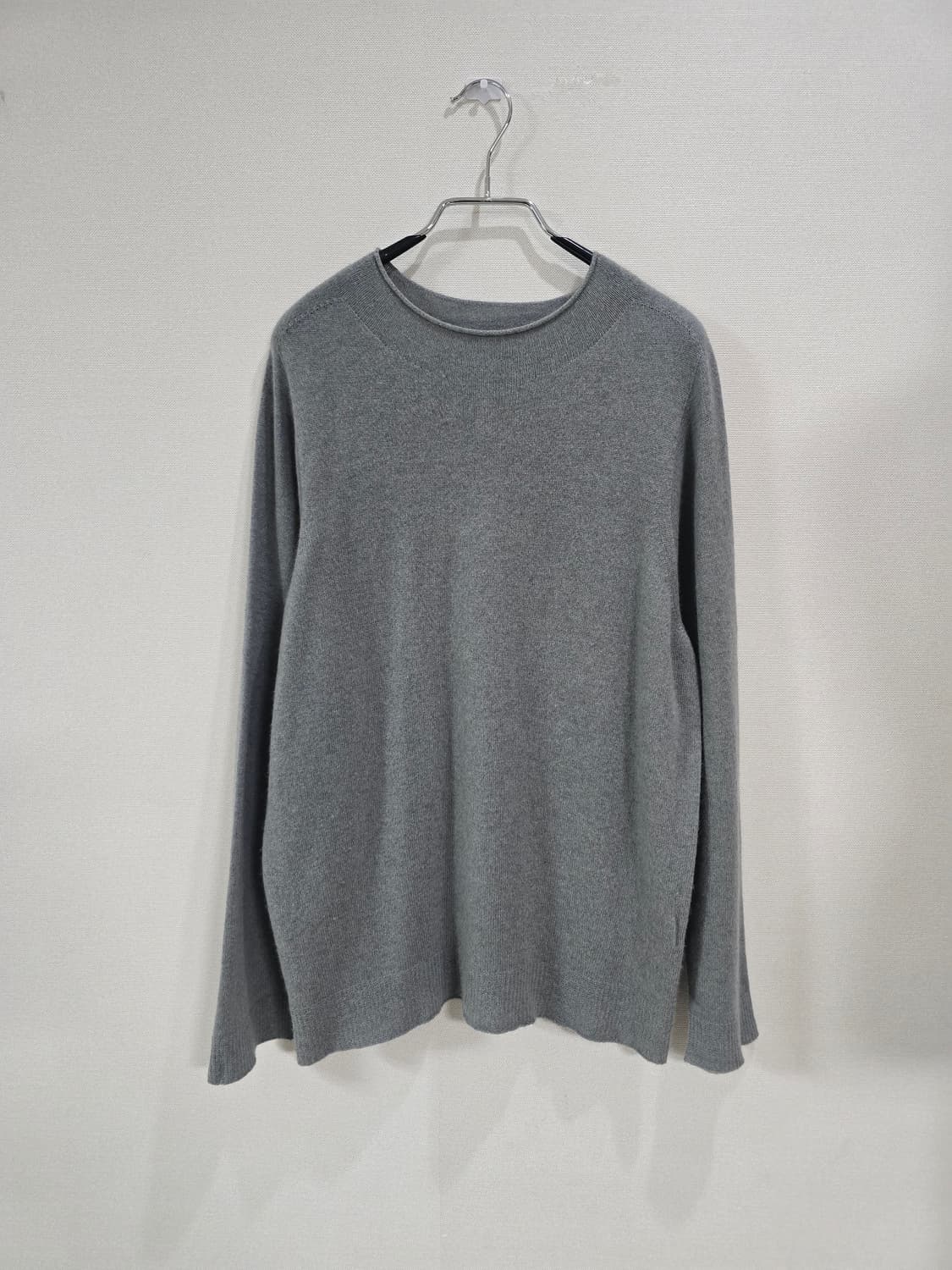 한섬 타임 넥라인 예쁜 캐시미어100 니트티 상품이미지1