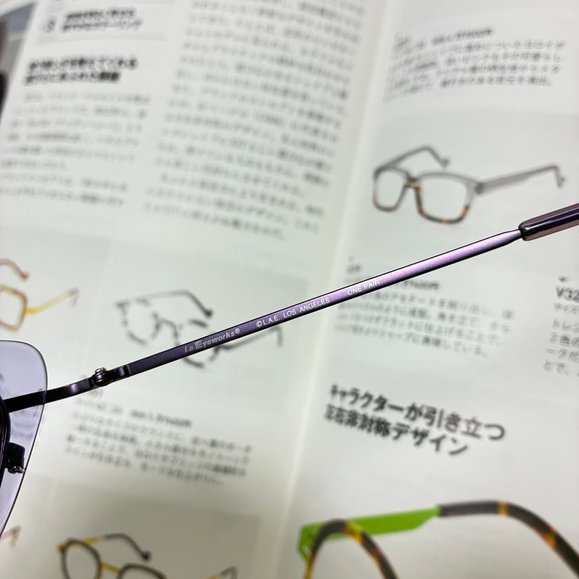 L.A. EYEWORKS 엘에이 아이웍스 캣아이 뿔테 안경 상품이미지5