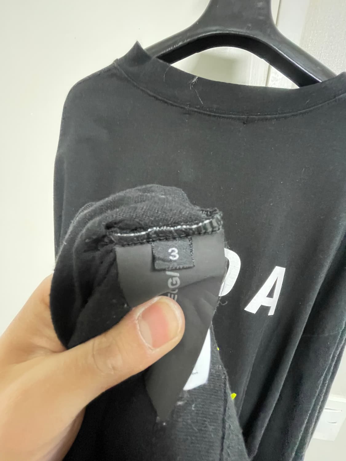 (3사이즈)프로젝트gr 아수라 롱슬리브 블랙 상품이미지3