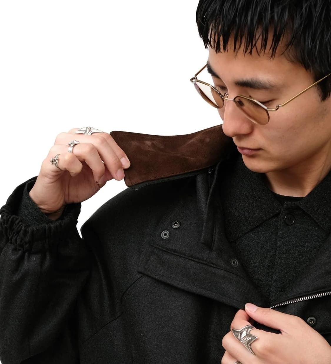 오라리 울 패디드 블루종  상품이미지3