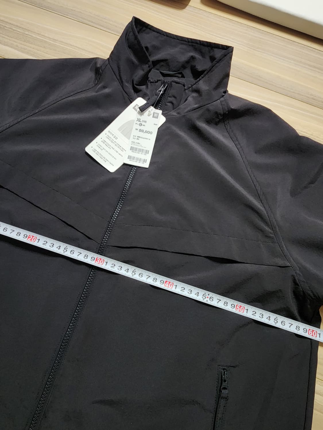 탑텐하이넥집업점퍼105사이즈바람막이자켓블랙 상품이미지7