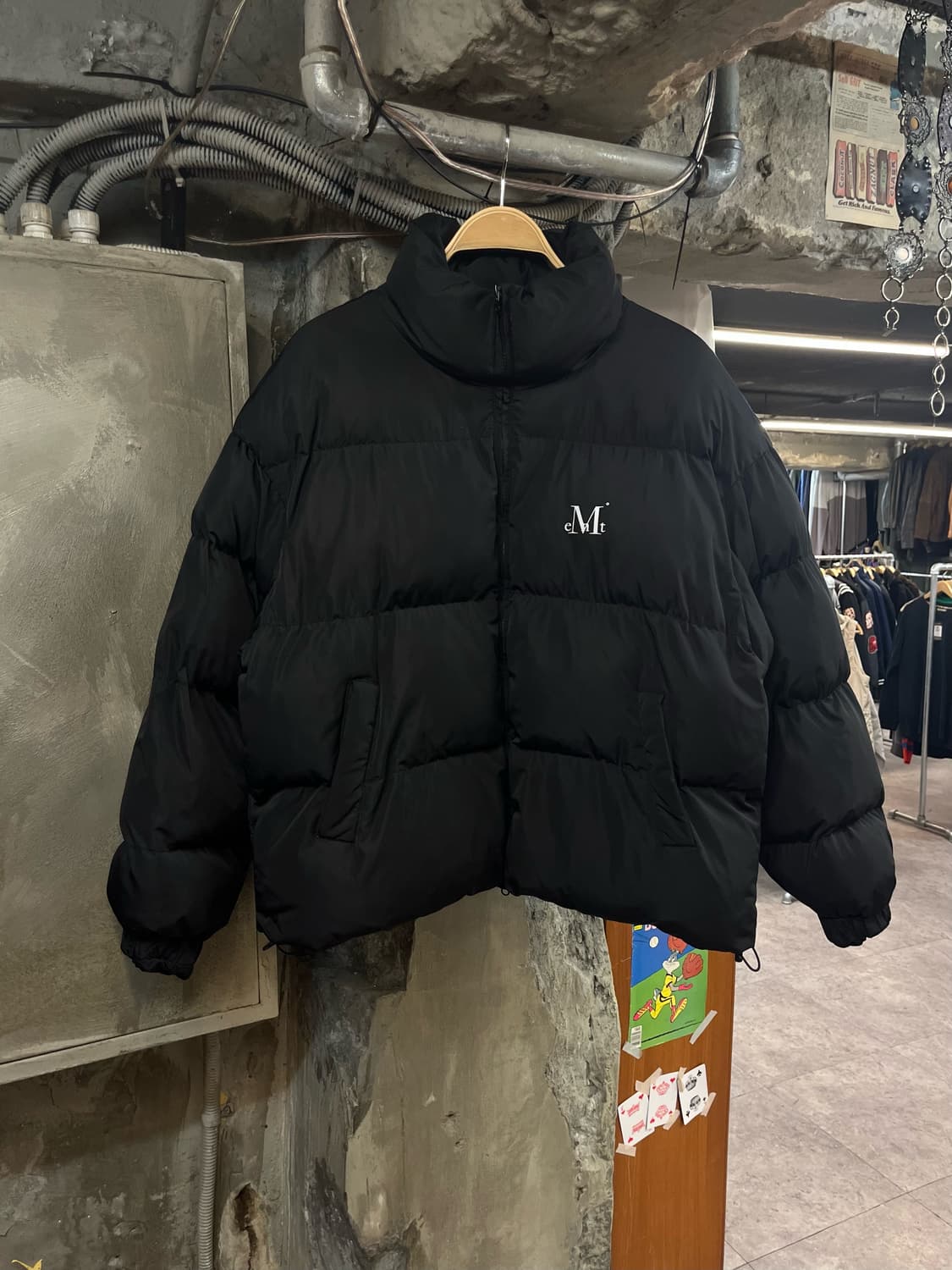 무센트 숏패딩 블랙 L #csz2202 상품이미지1