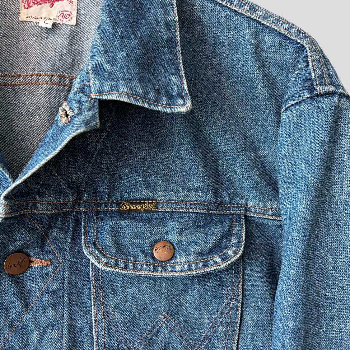 (L)90s-00s Wrangler 랭글러 124mj 데님자켓 상품이미지4