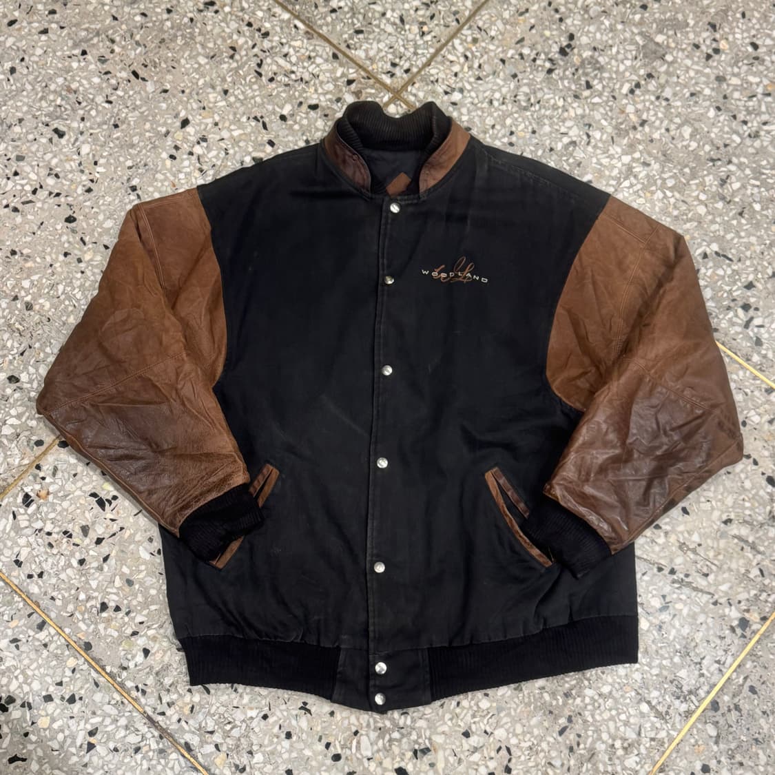 OASIS ORIGINALS 오아시스 오리지널스 레더 바시티 점퍼 상품이미지4