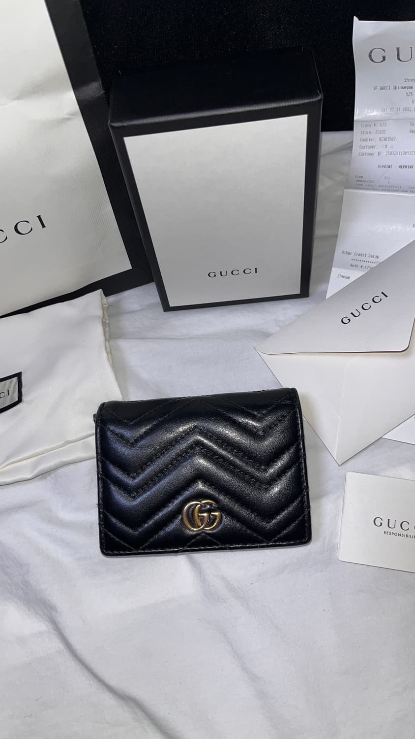 [정품] 구찌 GG 마몽 마몬트 마틀라세 카드지갑 상품이미지2