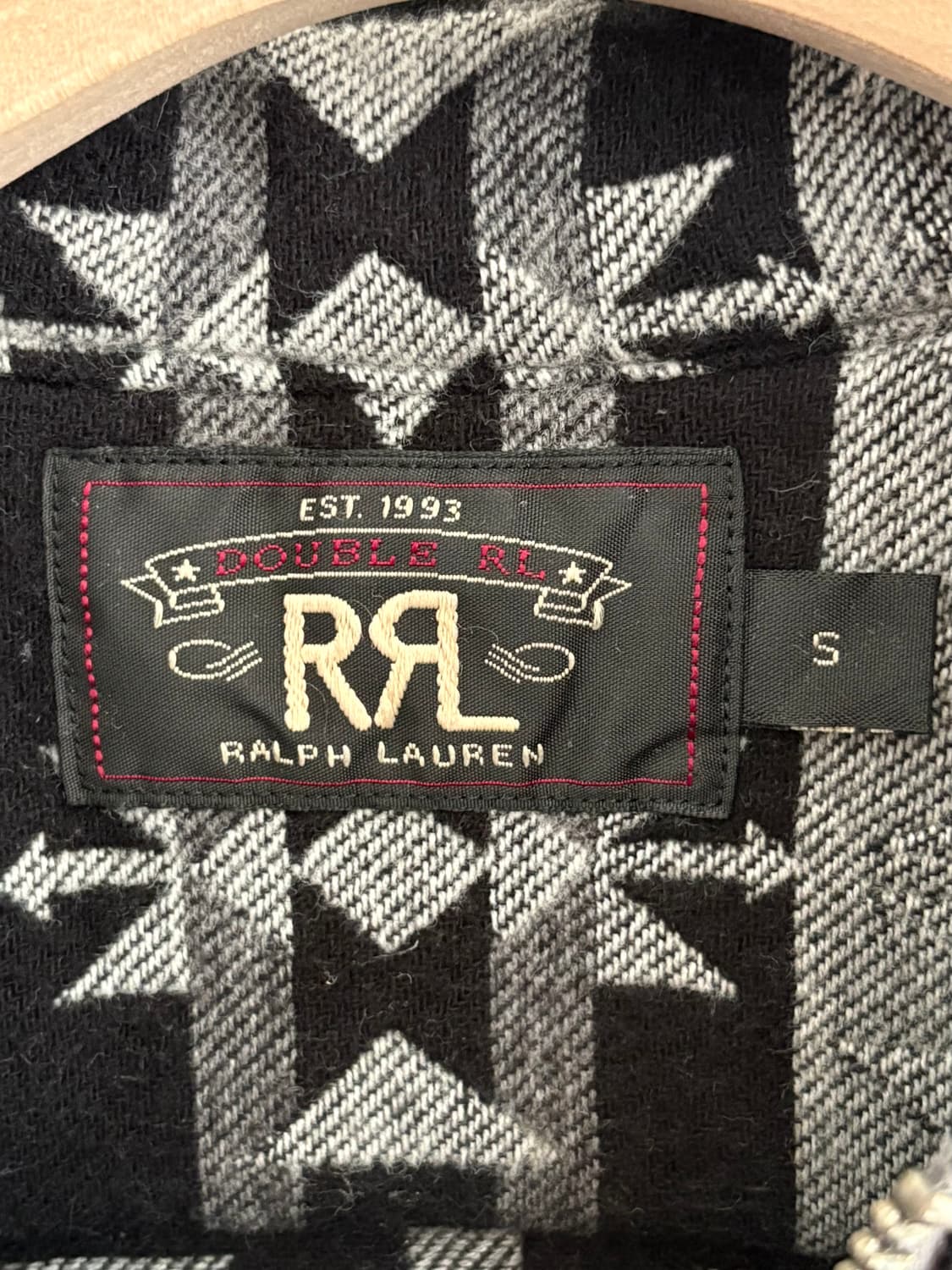 RRL 더블알엘 블랙 나바호 패턴 하프 집업  상품이미지9