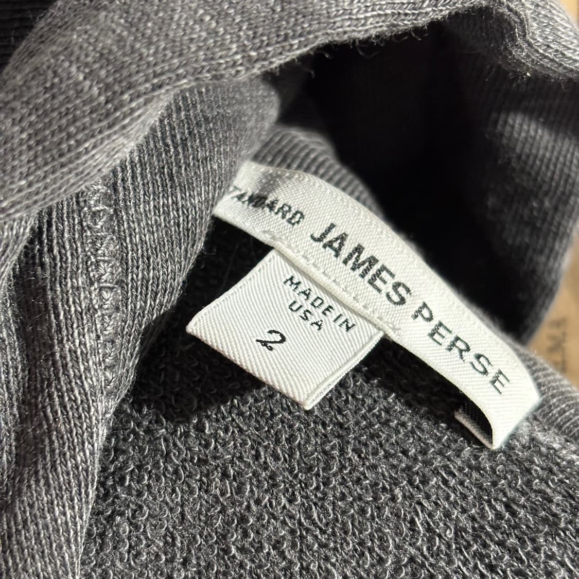 2) james perse 제임스펄스 프렌치 테리 후드 집업 상품이미지4