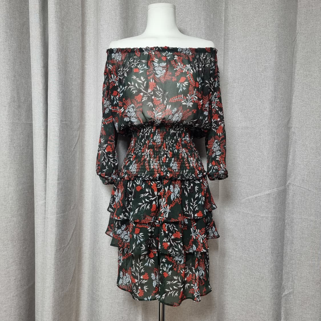 maje 마쥬 원피스 투웨이 프릴 시스루 (2사이즈/55) 상태최상 상품이미지3