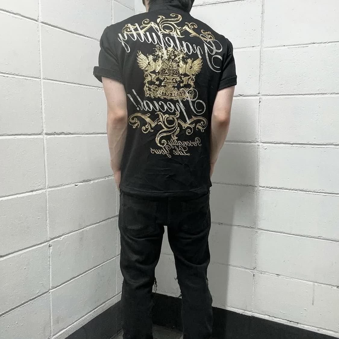 Punk back printing zip up  상품이미지3