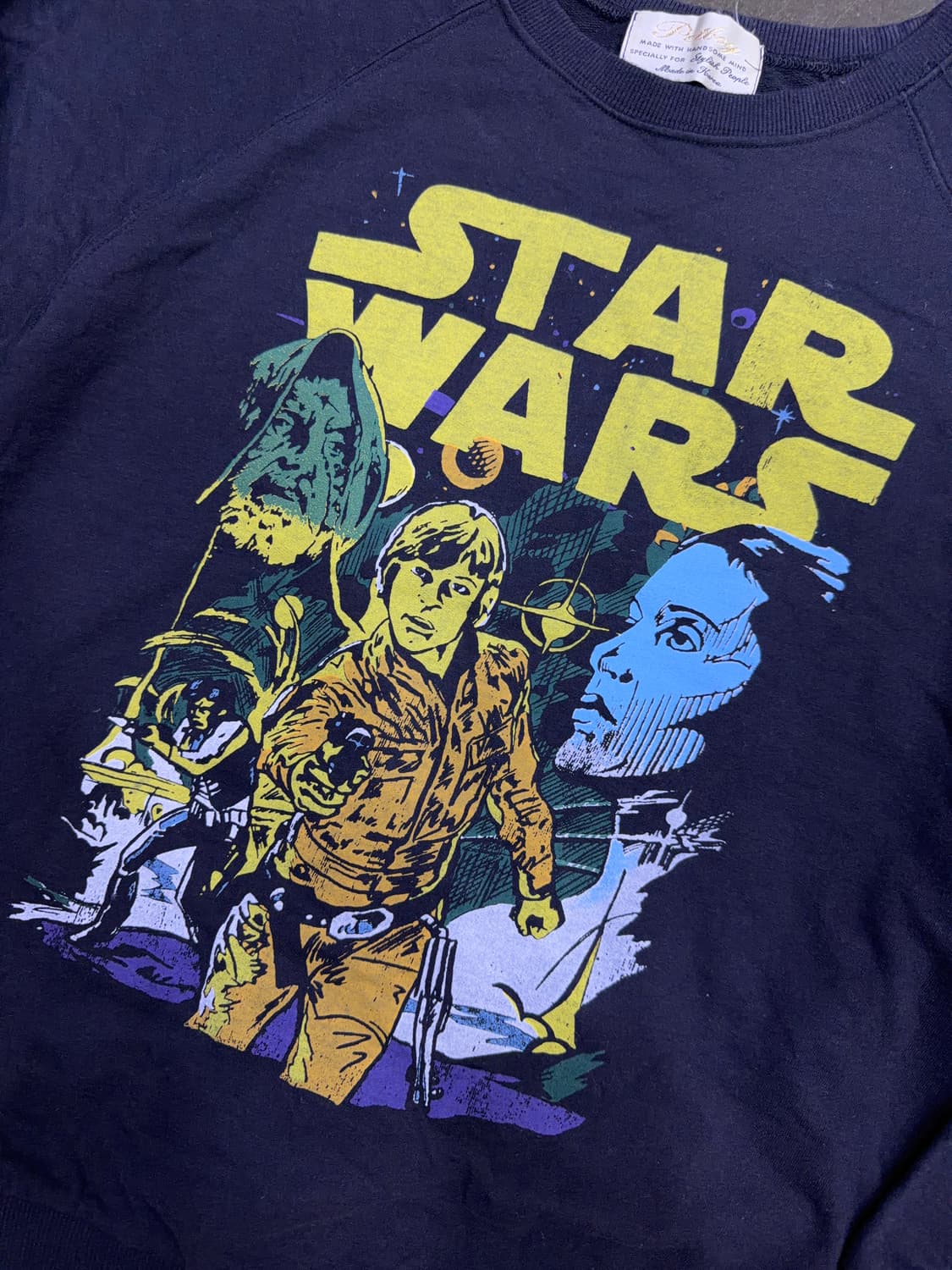 스타워즈 프린팅 맨투맨 스웻셔츠 네이비 S 상품이미지4