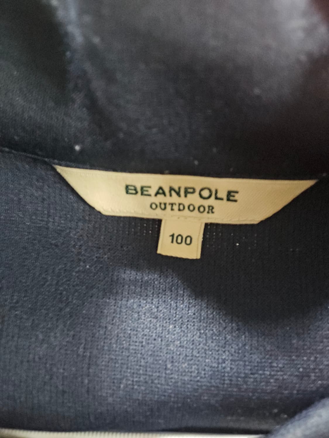 빈폴 아웃도어 네이비 하프넥 집업 티셔츠  100 상품이미지2