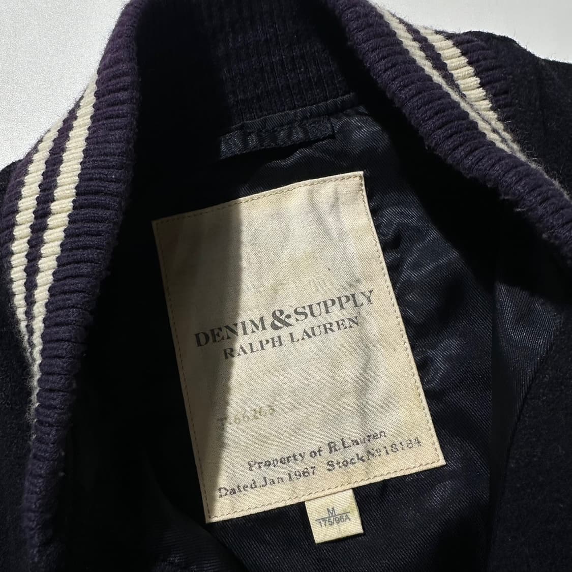 데님 앤 서플라이 랄프로렌 울 레더 바시티 자켓 상품이미지4