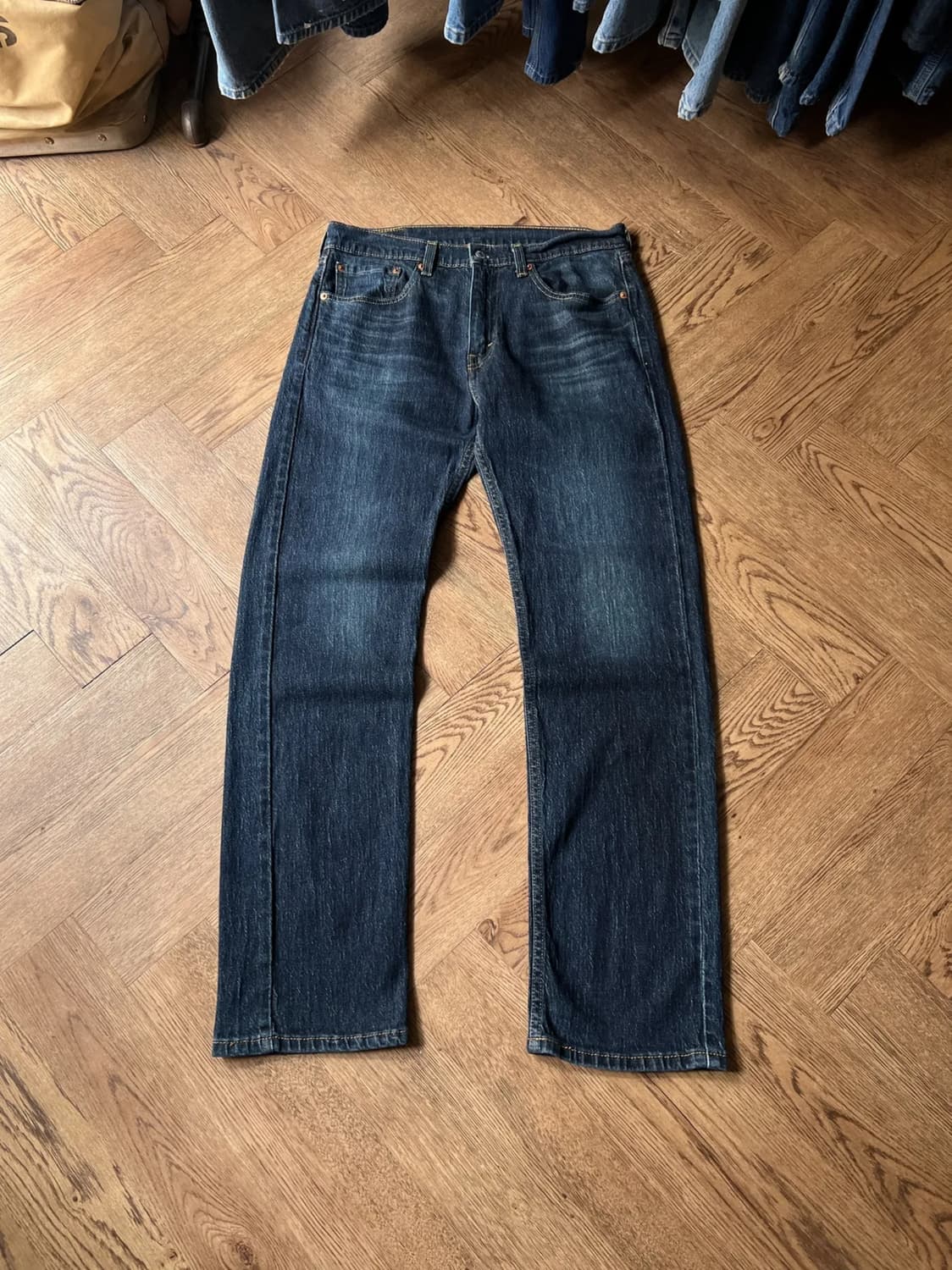 [32]리바이스 505 빈티지 워싱 스트레치 데님 팬츠 상품이미지1