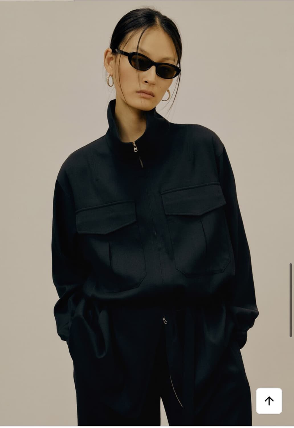 pocket zip up jacket - black 상품이미지7