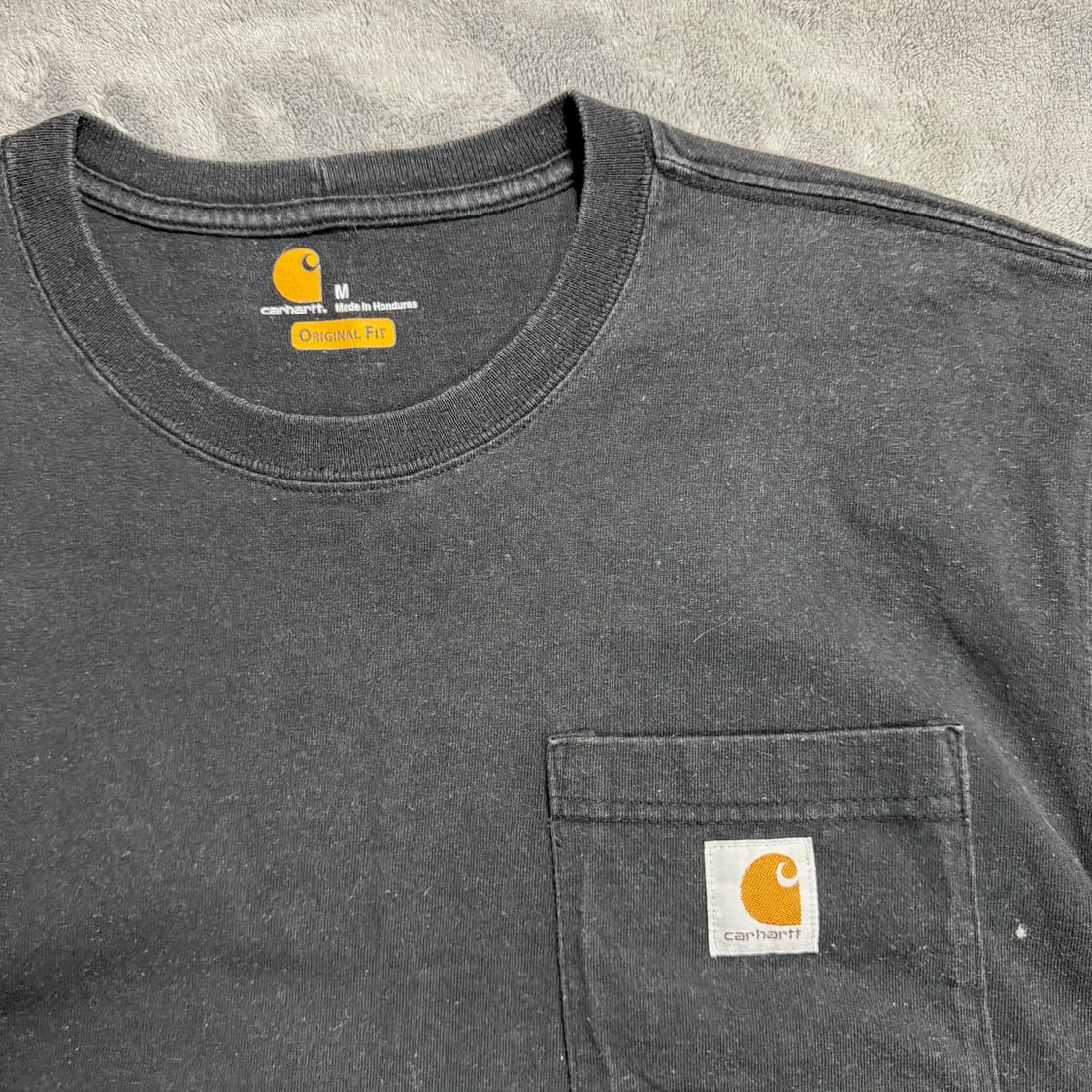 칼하트 포켓 반팔티 블랙 M  상품이미지2