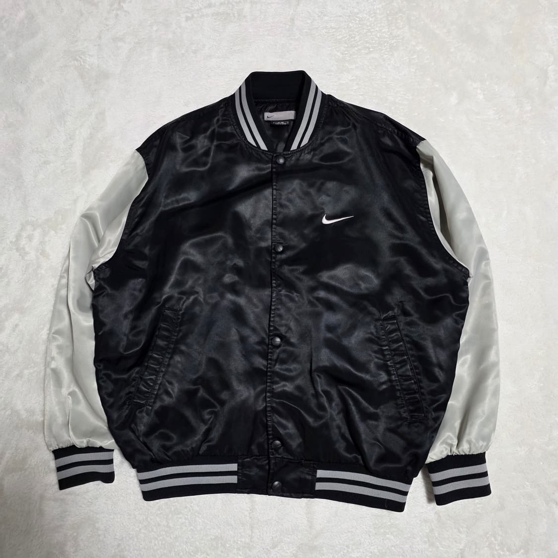 (M)나이키 90s 빈티지 스타디움 자켓 블랙실버 상품이미지1