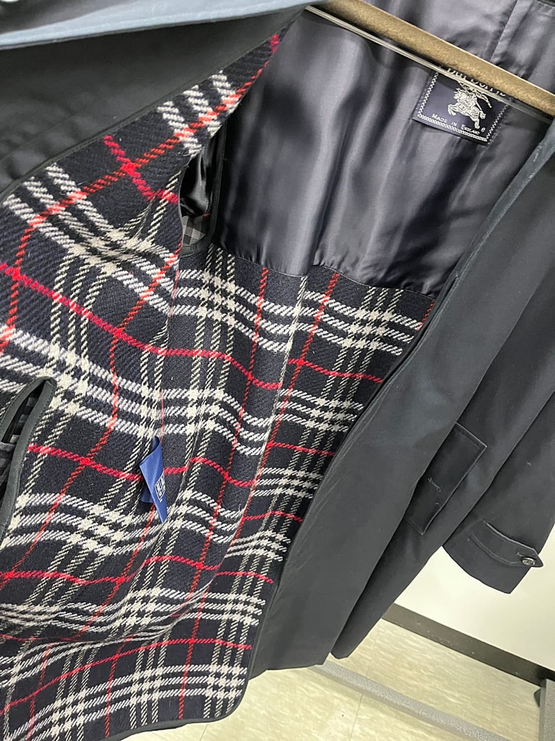 105) 버버리 네이비 개버딘 내피코트  상품이미지8