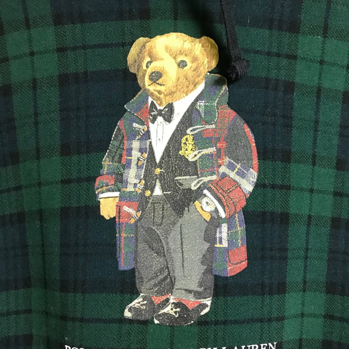 폴로 랄프로렌 타탄체크 신형 큐알라인 후드티 상품이미지3