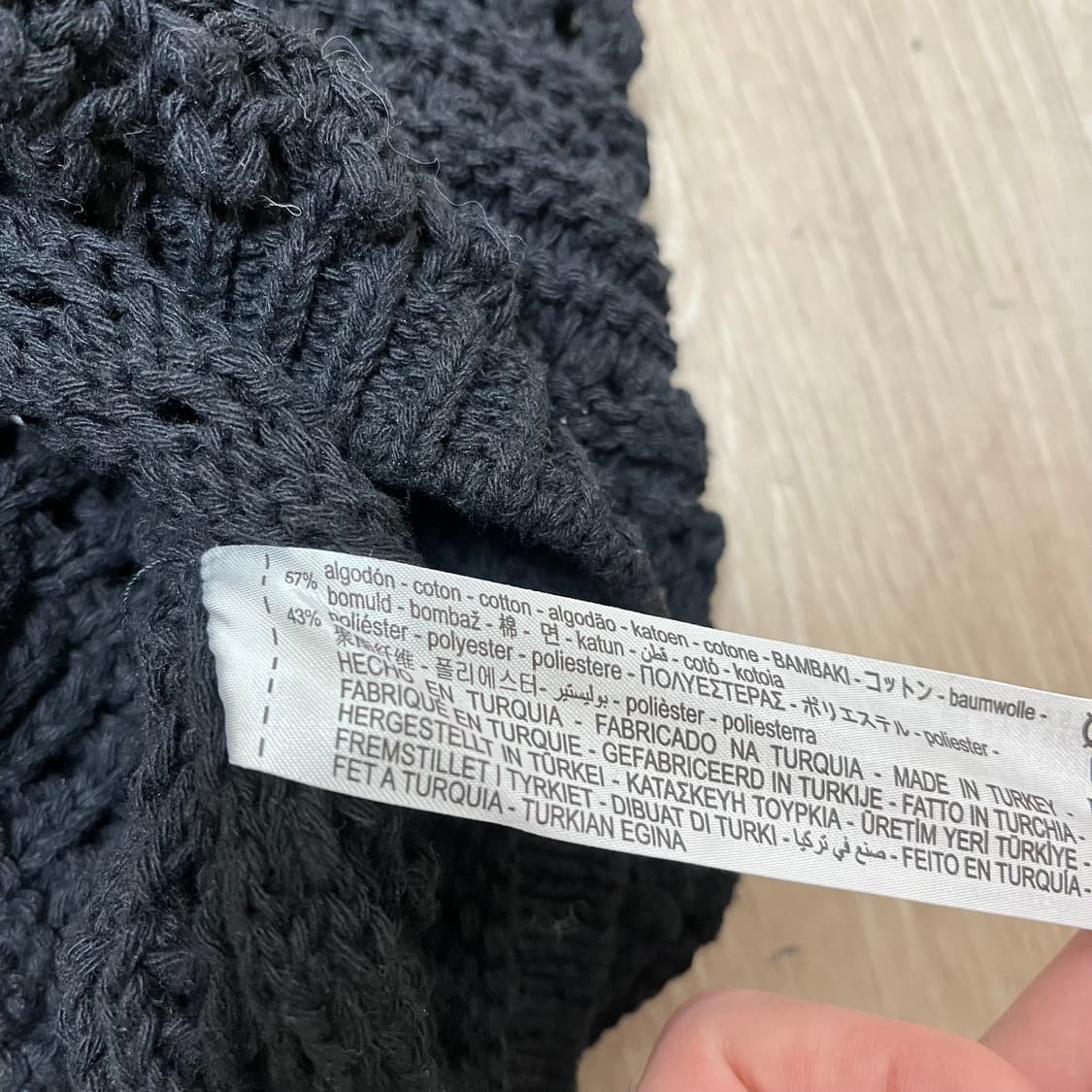 (신제품) 자라 여성 블랙 그물  시스루 빈팔 카라 S-M(90~95) 상품이미지4