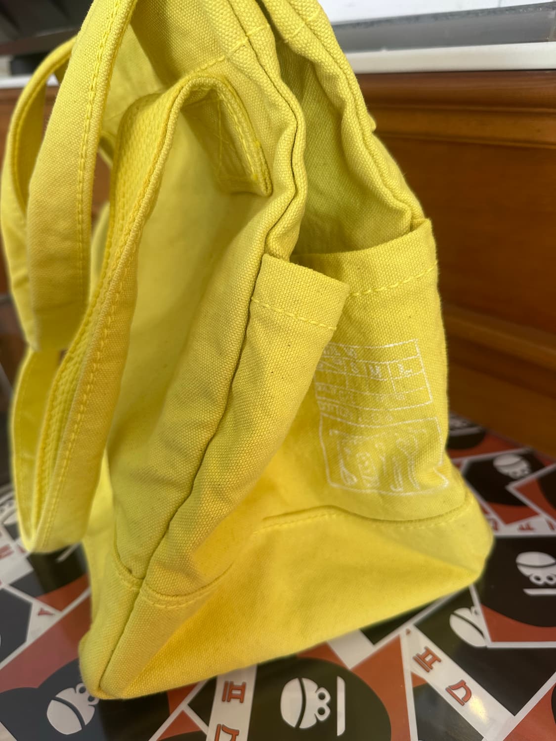 Kapital 캐피탈 no.6 스탠다드 레몬옐로우 캔버스 더플백 상품이미지7