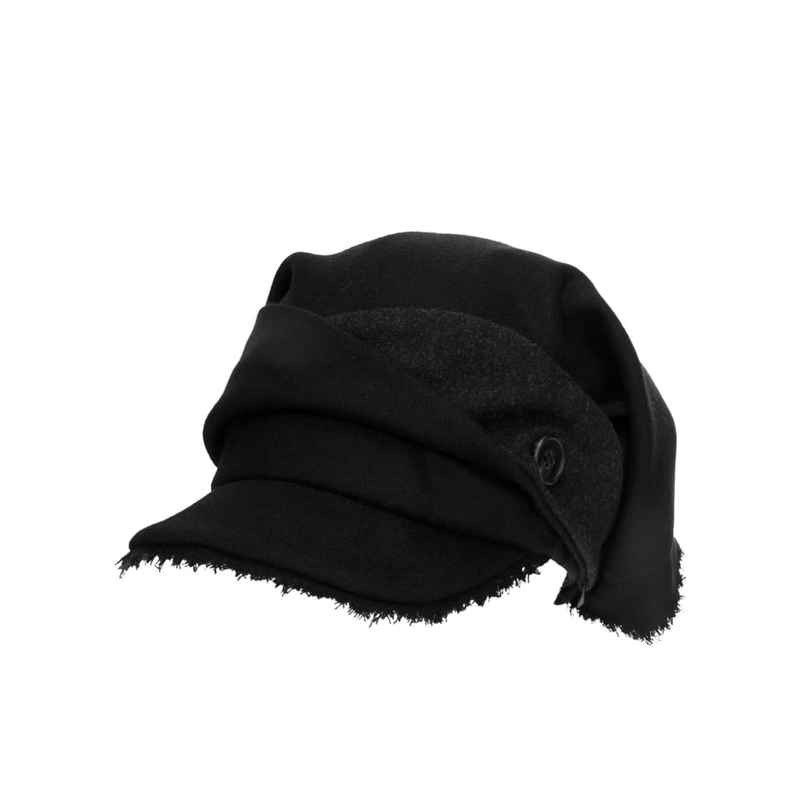 오호스 울캡 Scarf Veil Wool Cap / Black 상품이미지2