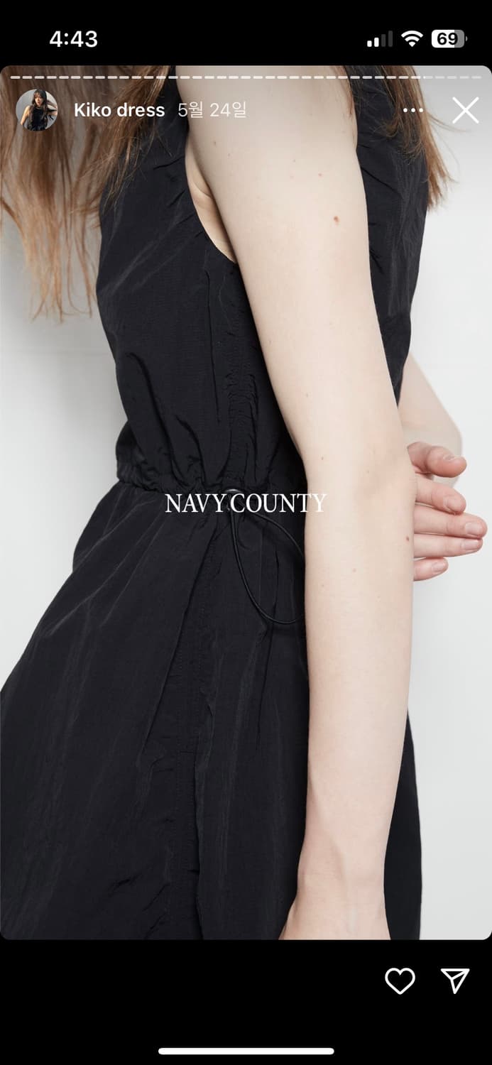 네이비카운티 키코드레스 블랙  상품이미지3
