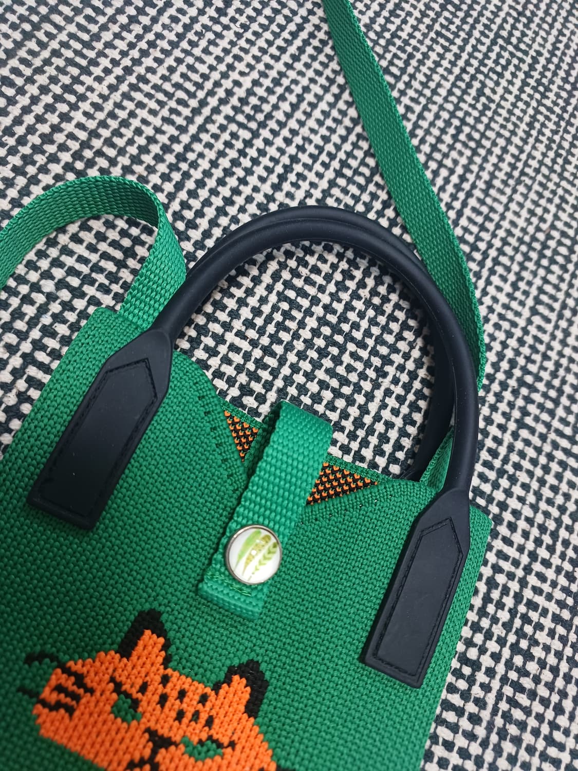 고양이 자수 니트 미니 크로스백 상품이미지5