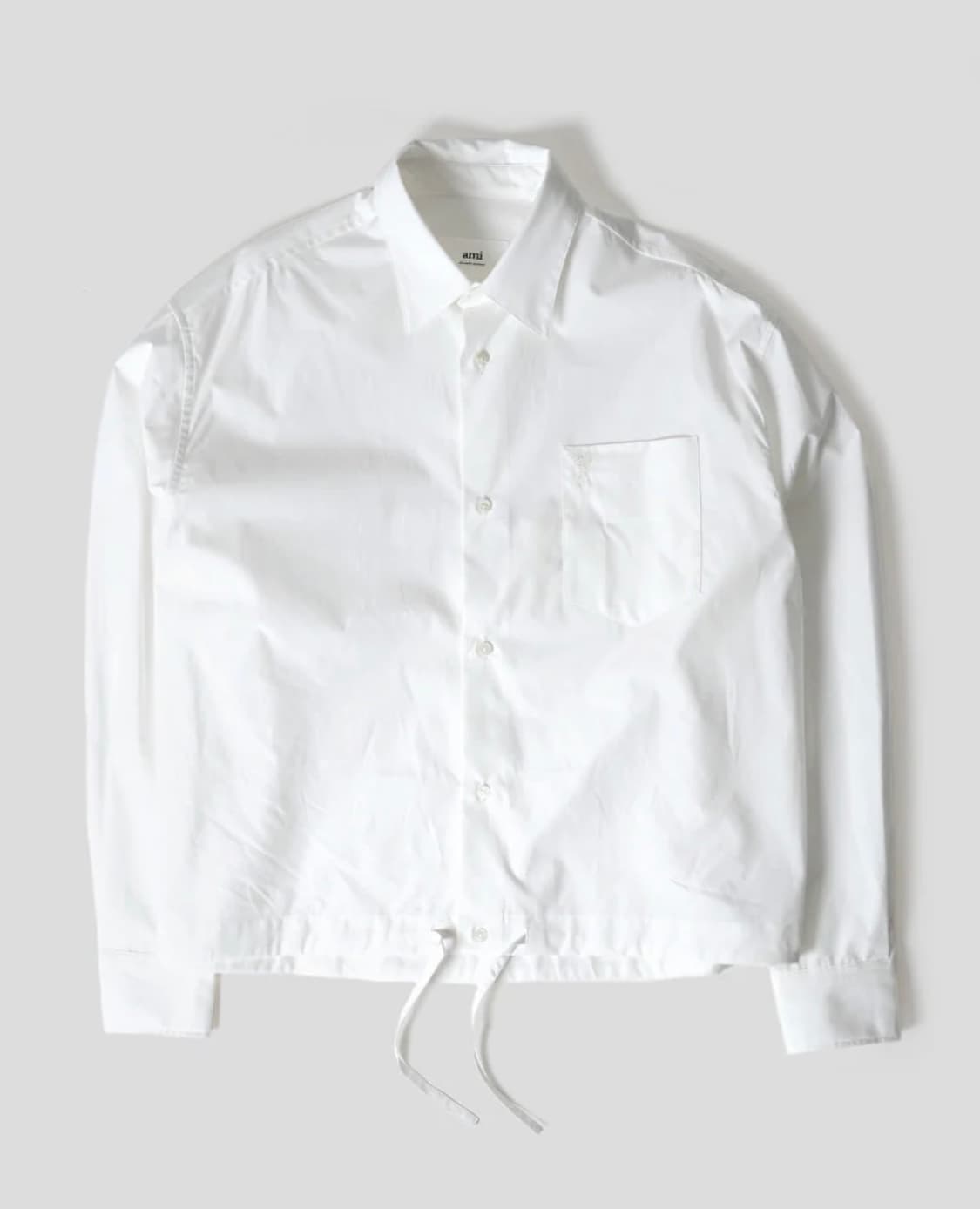 아미 드로스트링 화이트 셔츠 상품이미지1