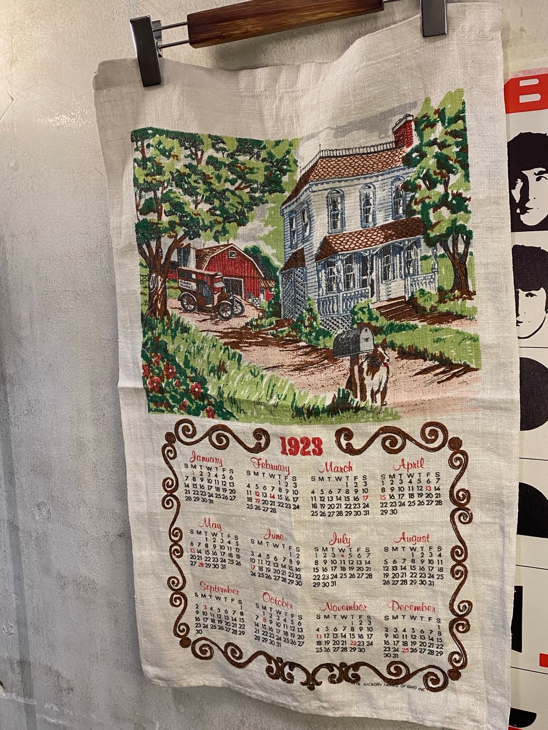 ☕️유럽 티타월 캘린더패브릭 상품이미지4