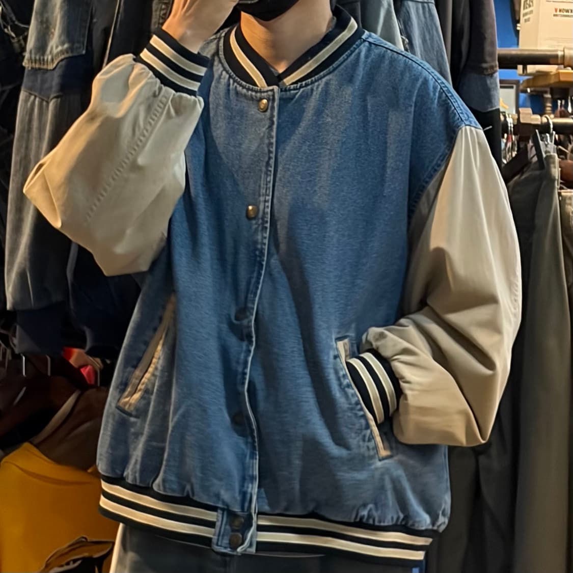 [NO.9] VTG 데님 바시티자켓 상품이미지2
