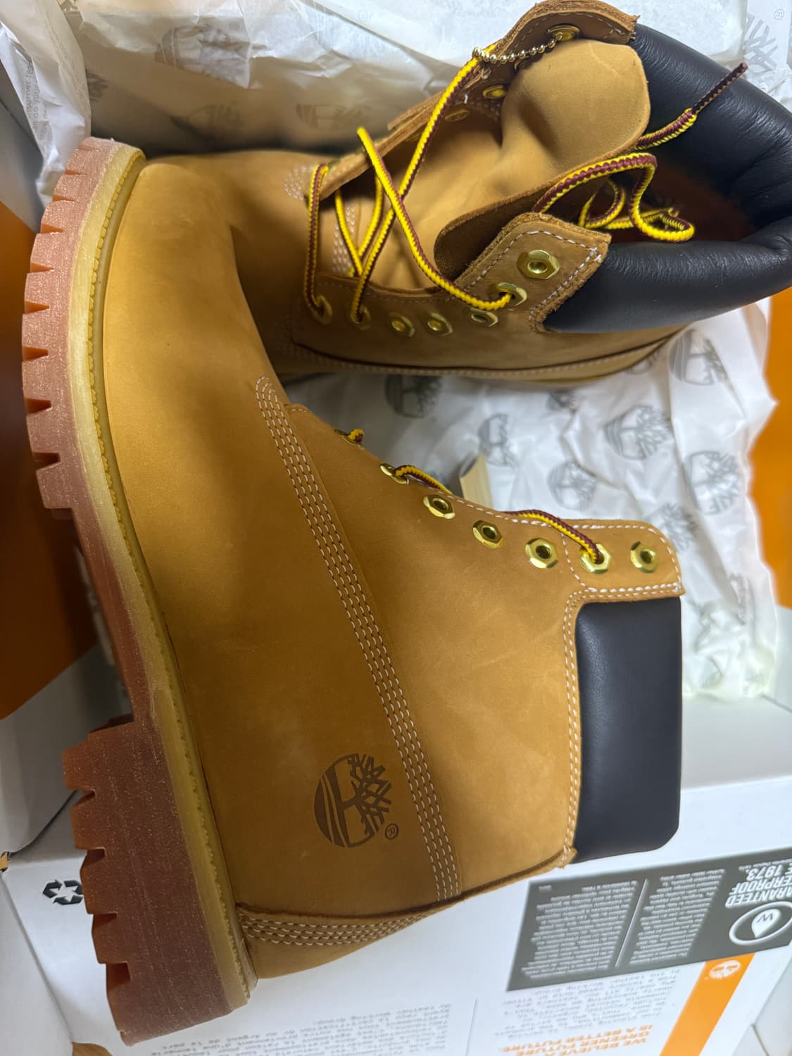 265사이즈 팀버랜드 프리미엄 6인치 워터프루프 부츠 위트 누벅 와이드 상품이미지1