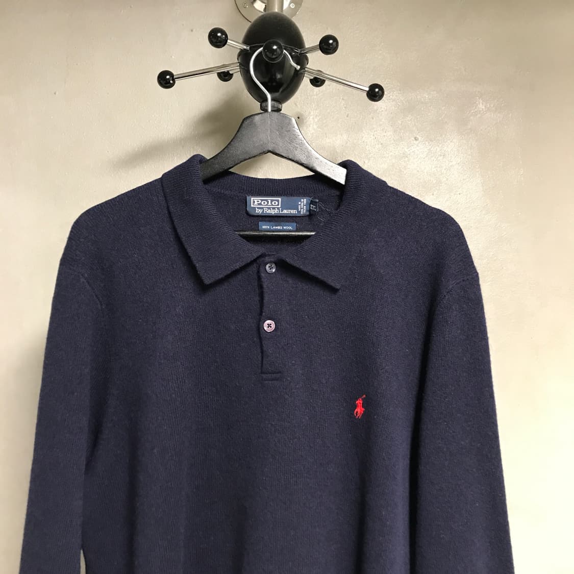 폴로 랄프로렌 니트 긴팔 카라티 네이비 XXL 상품이미지2