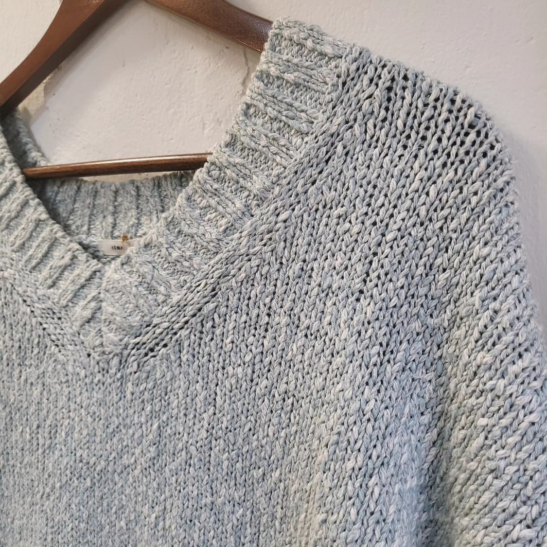 IENA 민트스카이 보카시 면니트 상품이미지3