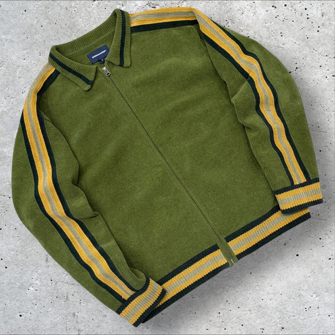 [L] 디스이즈네버댓 그린 올리브 니트 집업 자켓 C704 상품이미지1