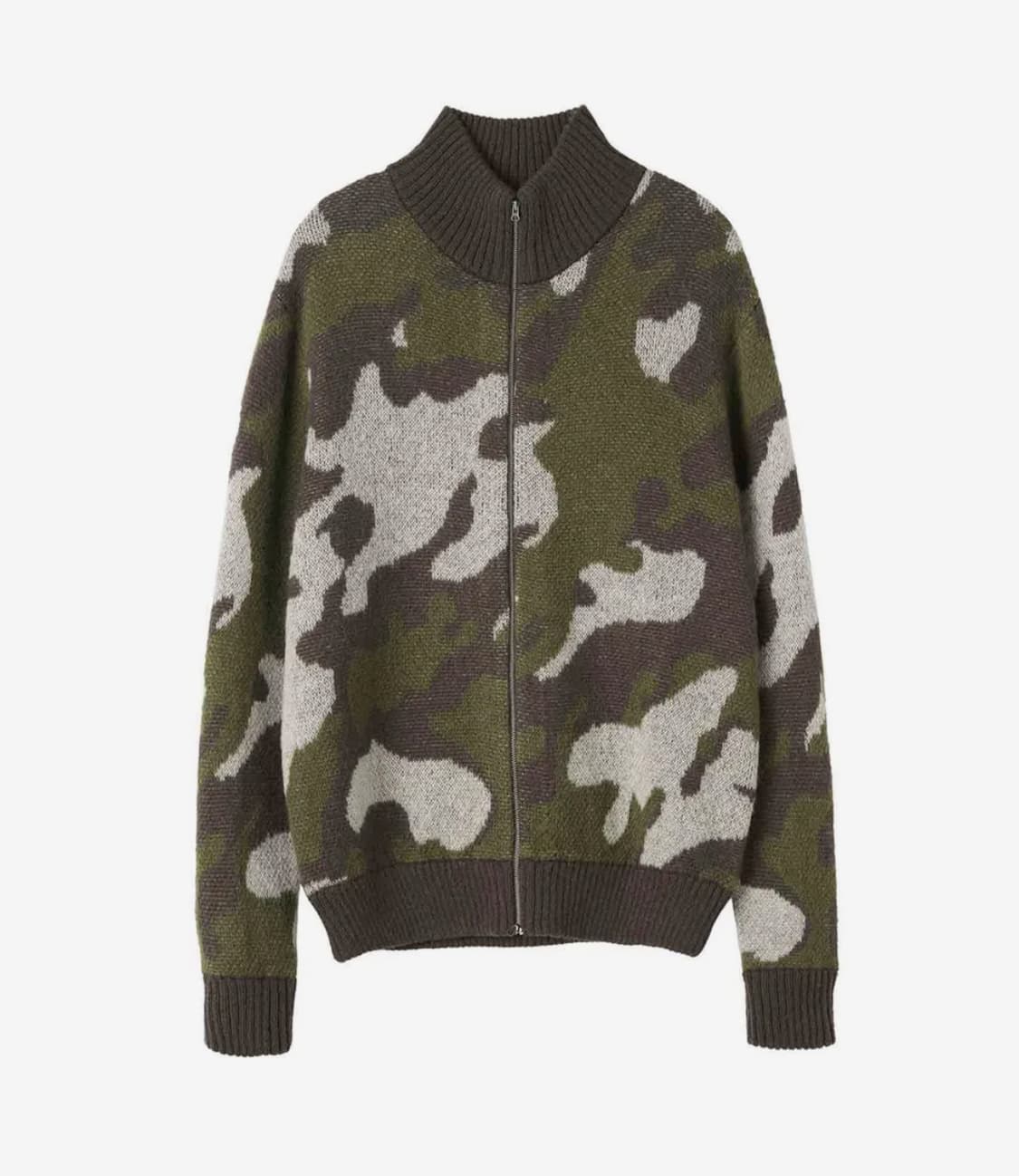 스컬프터 Camouflage Mohair Zip-Up Forest 상품이미지1