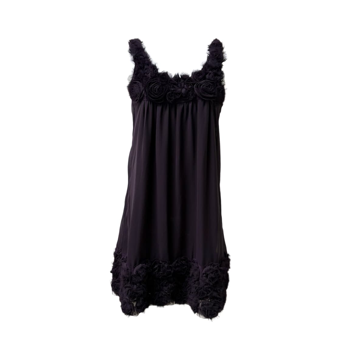 violet rose trim dress 상품이미지1
