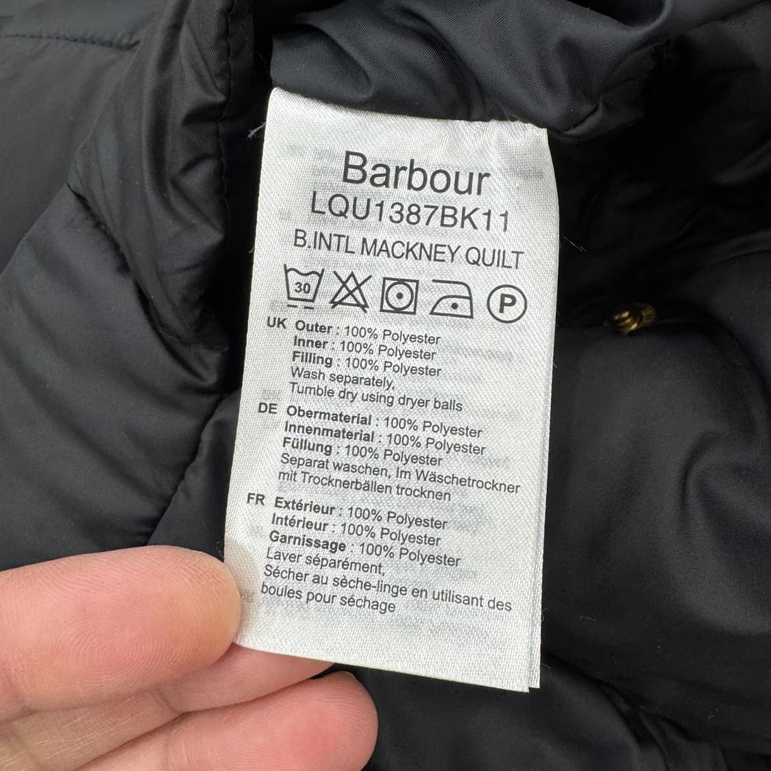 여성용 S(100) 바버 인터내셔널 매크니 퀼팅 패딩 자켓  상품이미지9