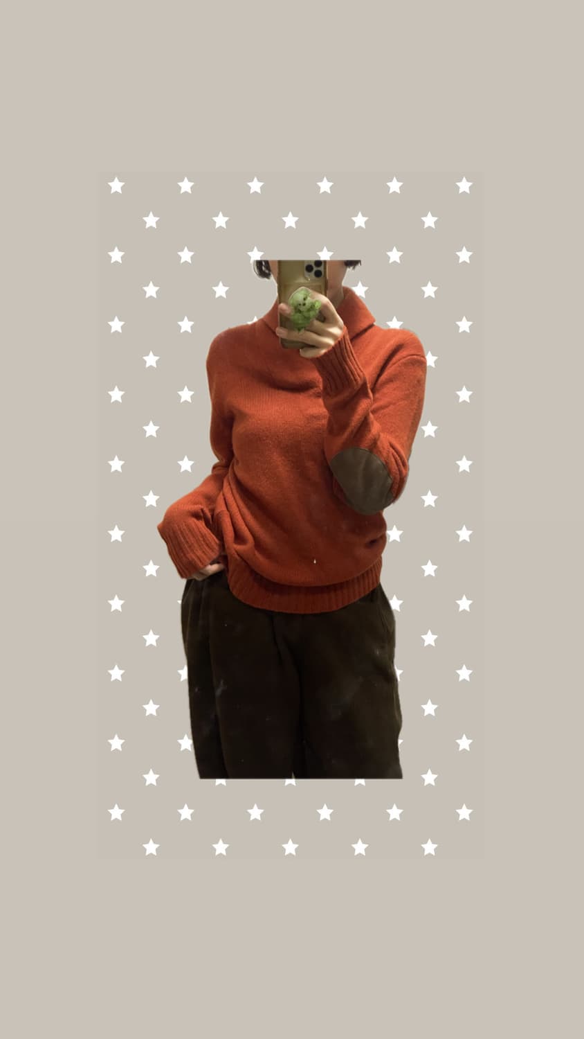 폴로 당근 니트 상품이미지3