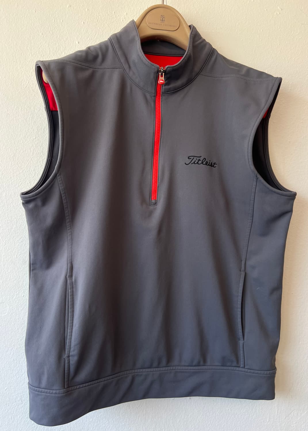 타이틀리스트 남성 차콜그레이 골프조끼 상품이미지1