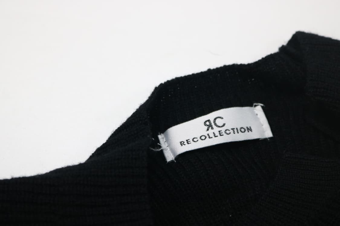 리컬렉션 울 100% 오리엔탈 플라워 매듭 니트 상품이미지6