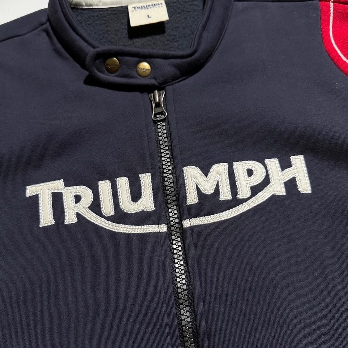 TRIUMPH 코튼 배색 레이싱 자켓 상품이미지5