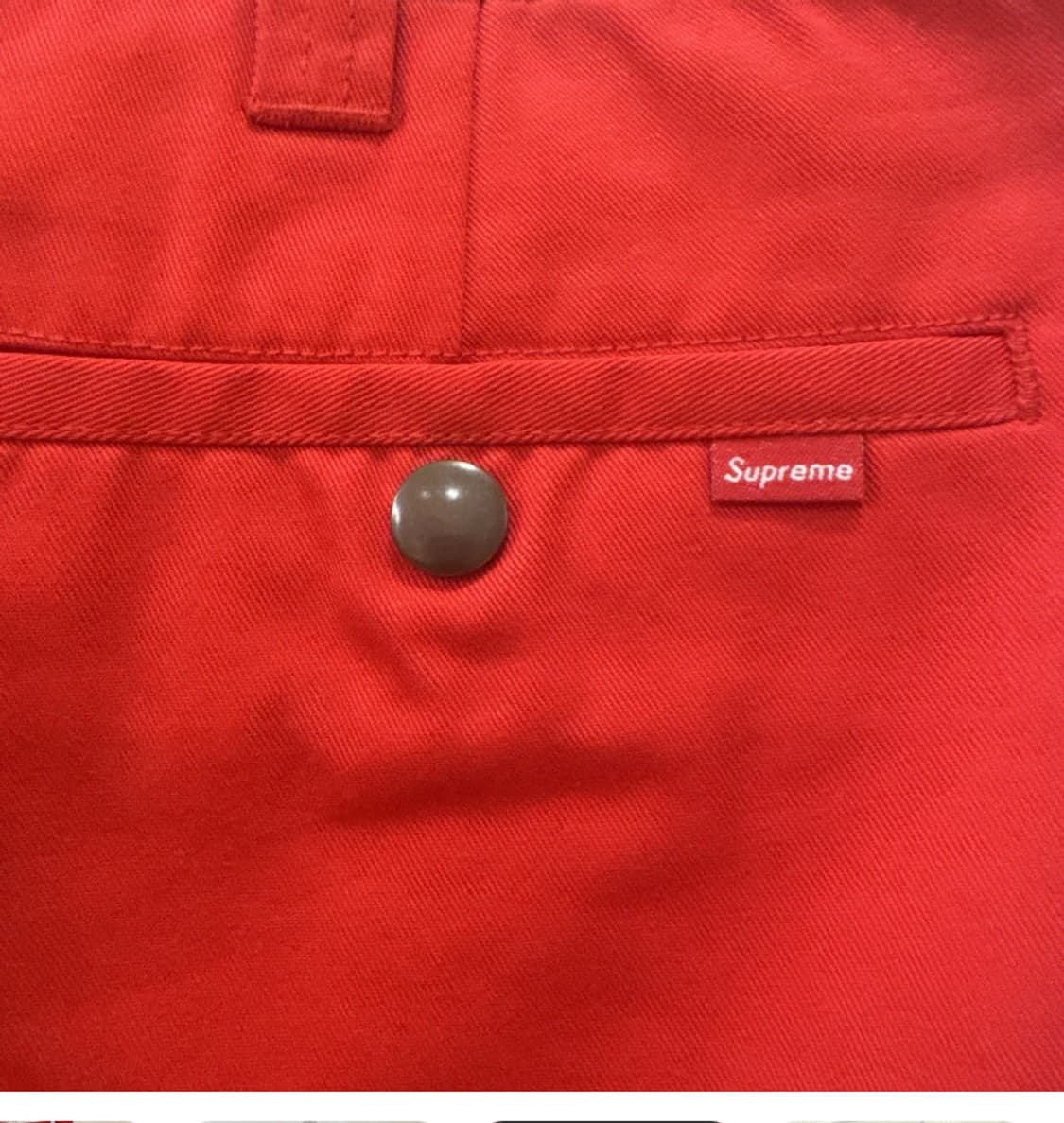 슈프림 24s/s Workpants Bright Red 34 상품이미지3