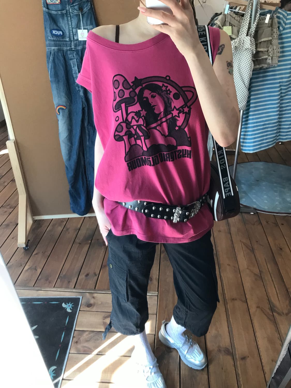 히스테릭글래머 마젠타 히스걸 나시 상품이미지3