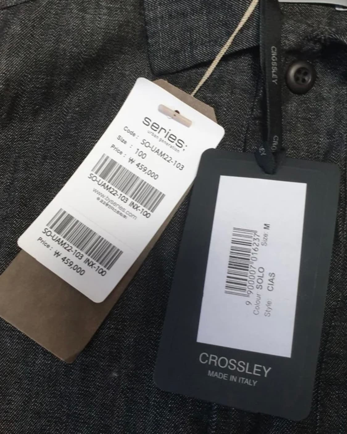 [정가 45만원] 시리즈 x 크로스리 데님 셔츠 자켓 105 상품이미지7