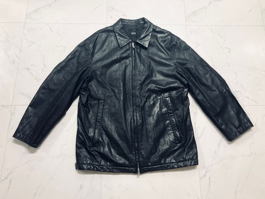 휴고보스 램스킨 양가죽 레더 자켓 40R, 100-105 상품이미지1