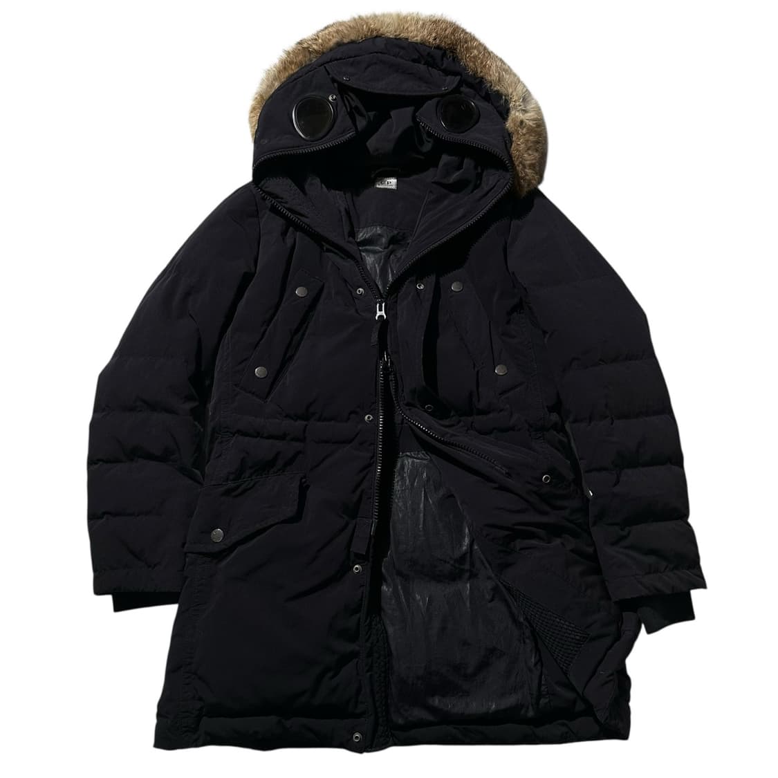 CP컴퍼니 노르지 고글 덕다운 패딩 블랙 상품이미지2