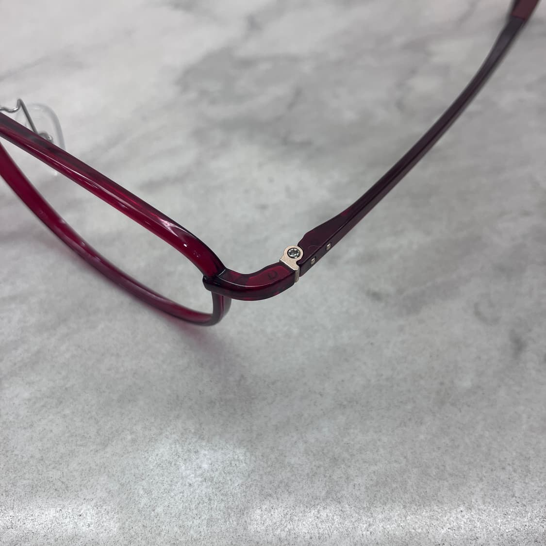 D13 HUM 흄 레드 와인 웰링턴 뿔테 안경 상품이미지2