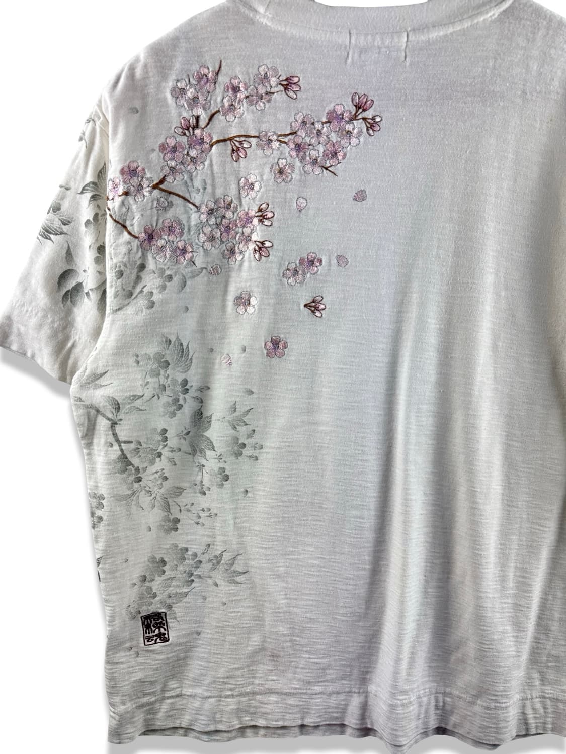 카라쿠리타마시 사쿠라 오리엔탈 자수티셔츠2671 상품이미지5