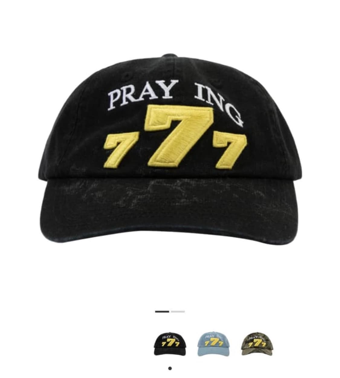 프레잉 praying 777 햇 블랙  상품이미지1