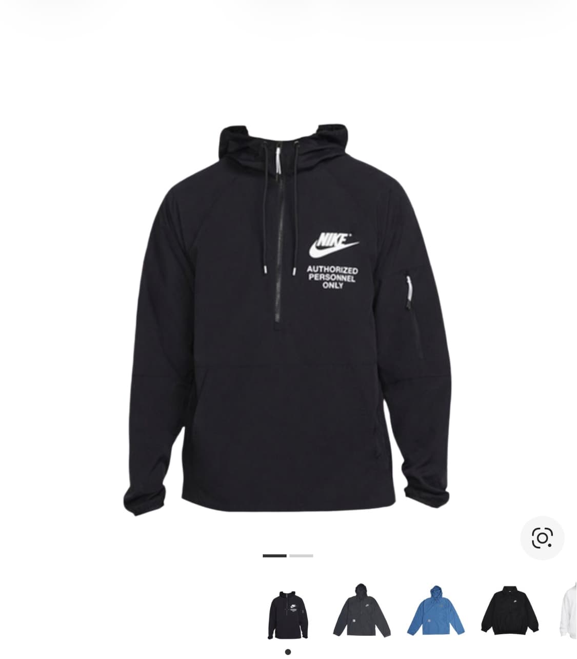 [XL] 나이키 NSW 우븐 언라인드 아노락 바람막이 블랙 상품이미지1